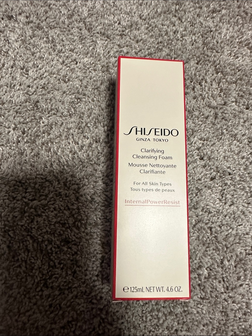 Shiseido Clarifying Cleansing Foam - White with Pink Border